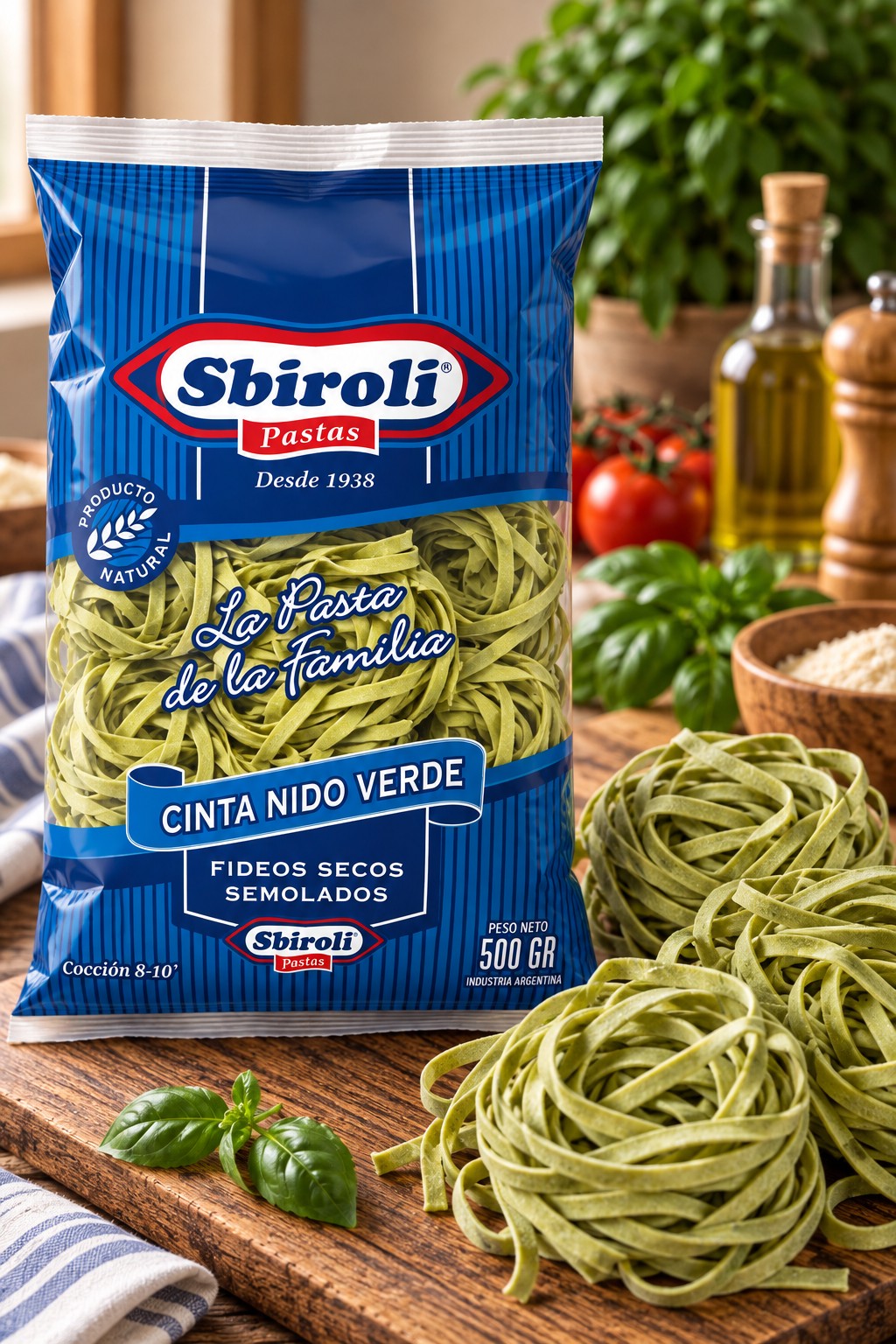 Envase de Cinta nido verde
