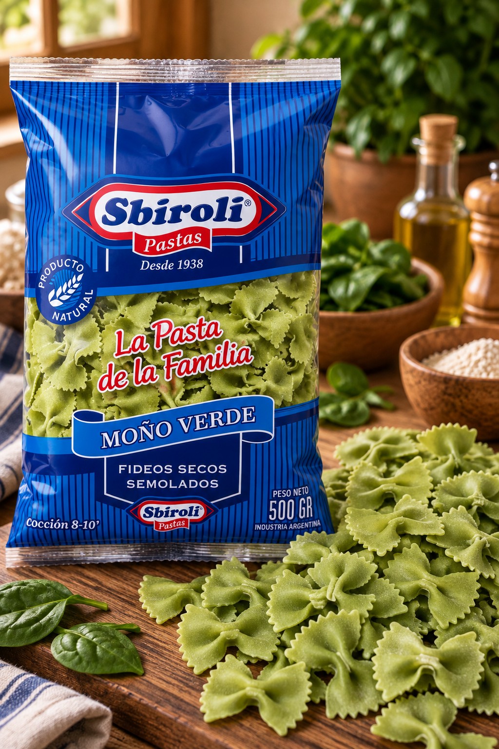 Envase de Moño verde
