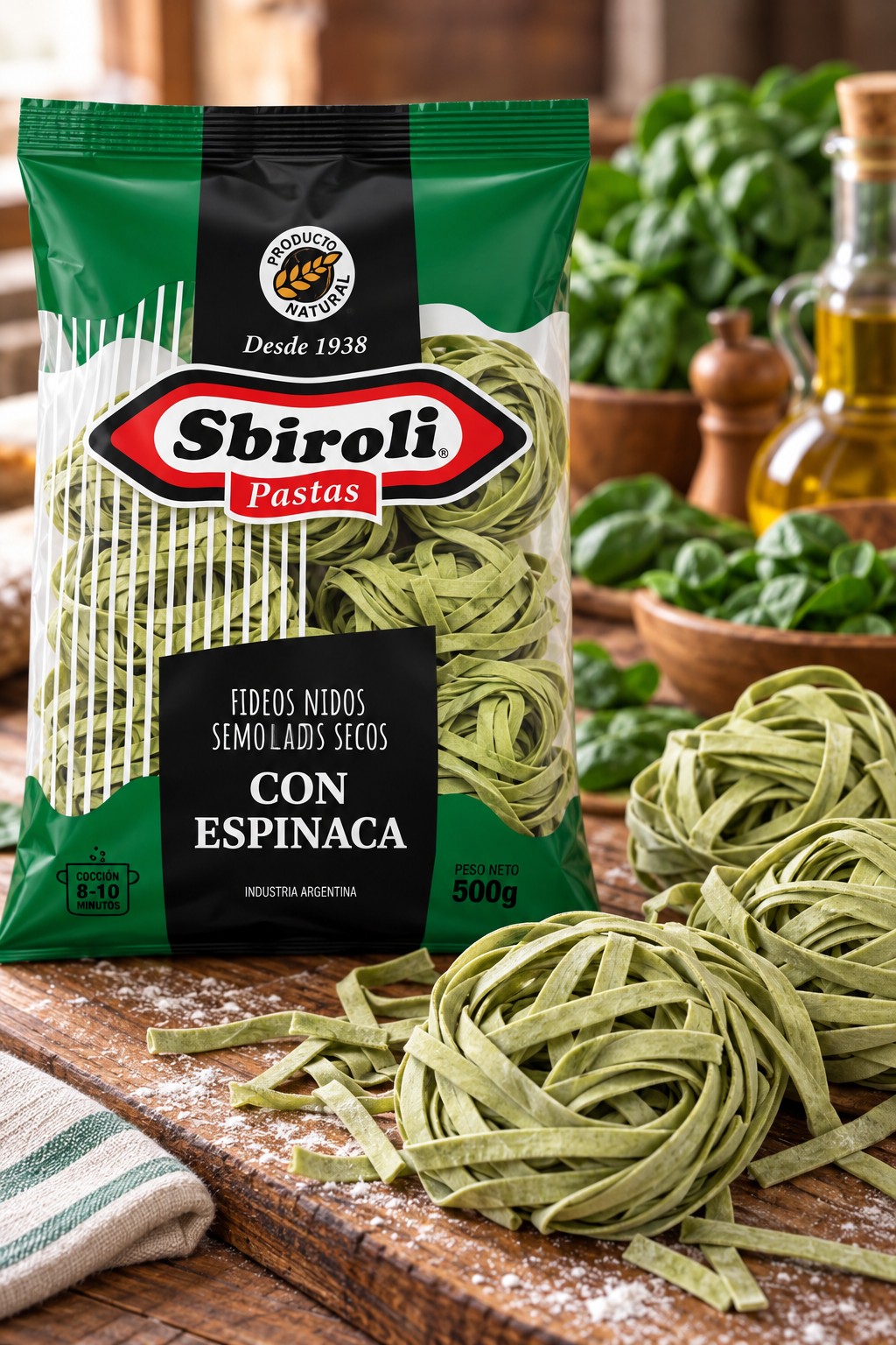 Envase de Nido con espinaca